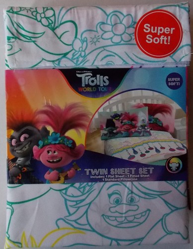 Set lenzuola gemelle trolls - lenzuola,